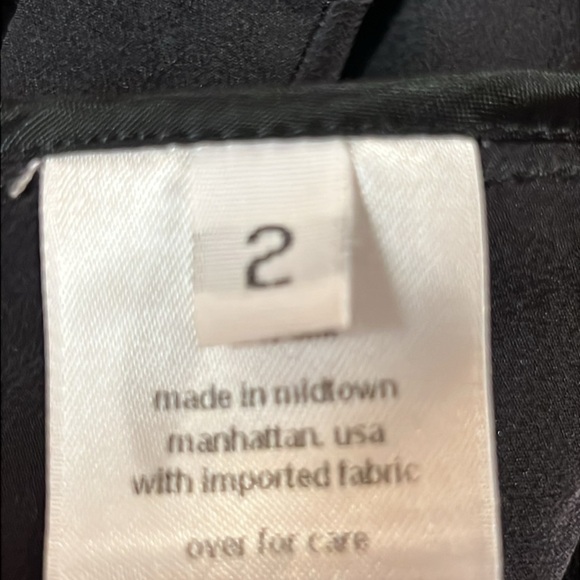 Rachel Comey Women’s 100 % Silk Skort Culottes 2 black Midi wrap buttons pockets - Picture 10 of 11